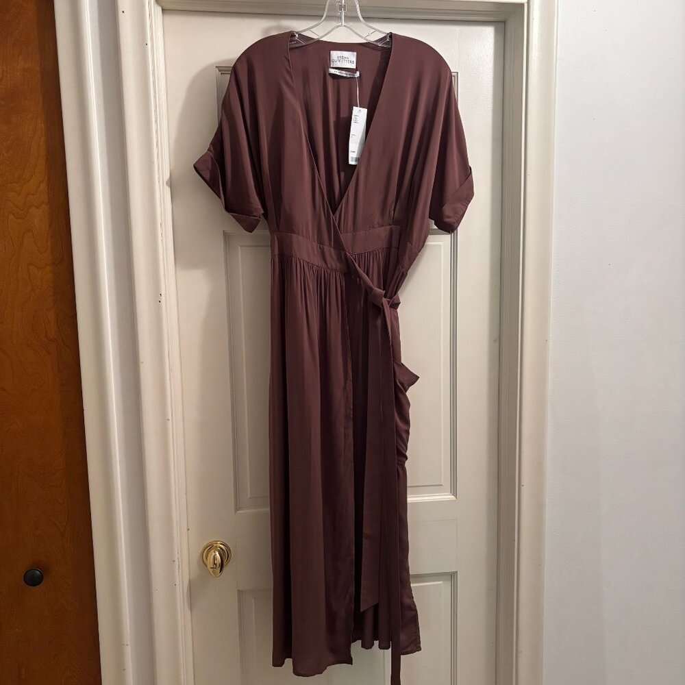NWT Urban Outfitters Wrap Dress Wine color size Small